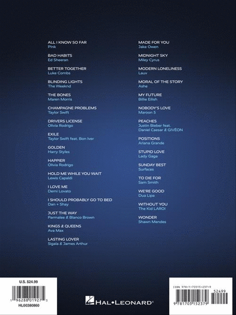 Today's Hits Today's Hits Piano, Vocal, Guitar scores gallery preview page 7