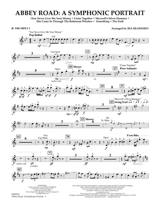 Book cover for Abbey Road - A Symphonic Portrait - Bb Trumpet 1