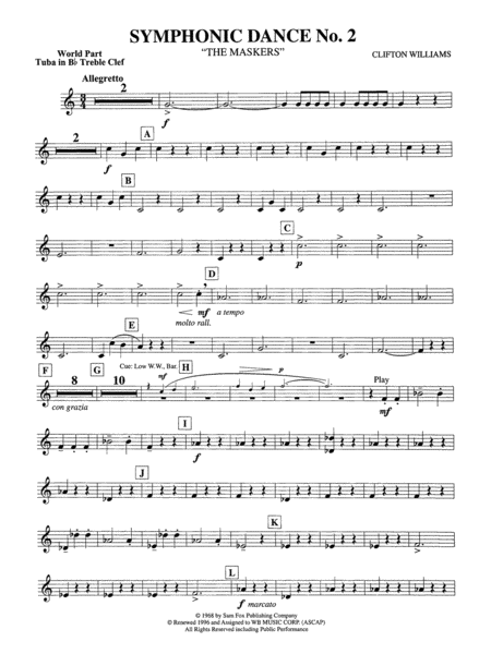 Symphonic Dance No. 2: (wp) B-flat Tuba T.C.