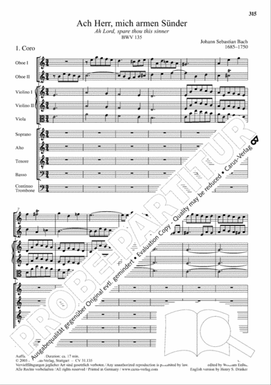 The Complete Sacred Vocal Works (Das geistliche Vokalwerk) Voice scores gallery preview page 316