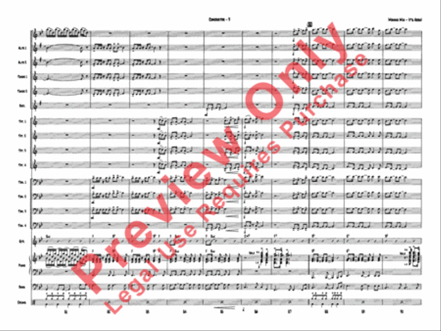 Mamma Mia---It's ABBA! Jazz Ensemble scores gallery preview page 13