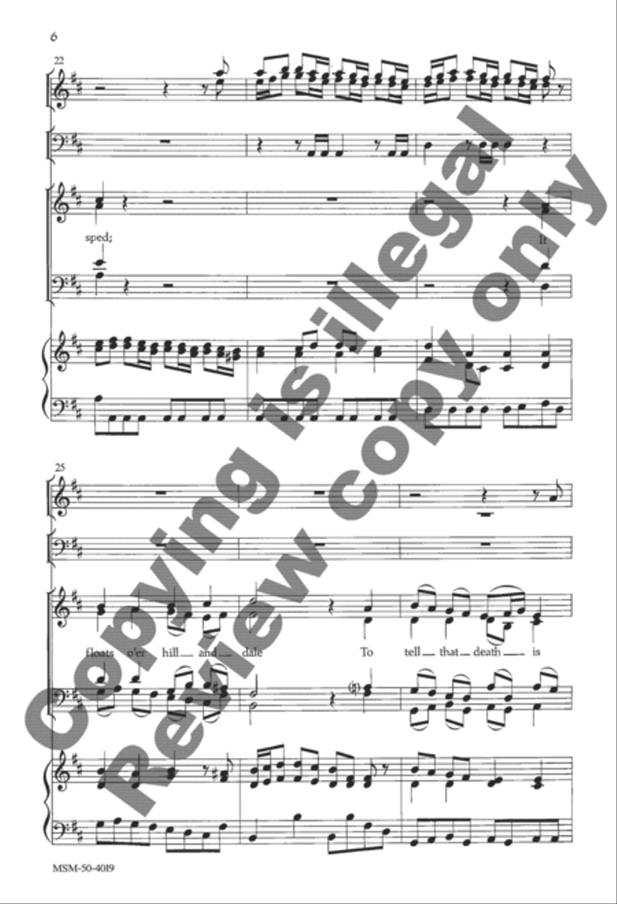 Awake, Now, Wintry Earth Awake, Now, Wintry Earth 4-Part scores gallery preview page 6