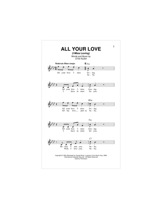 All Your Love (I Miss Loving)