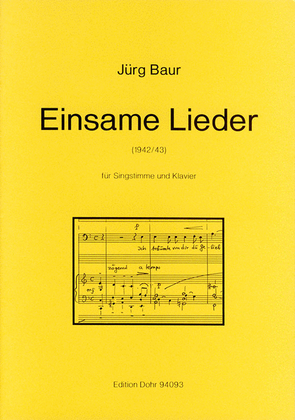 Einsame Lieder (1941/43) -Zehn Lieder für Singstimme und Klavier-