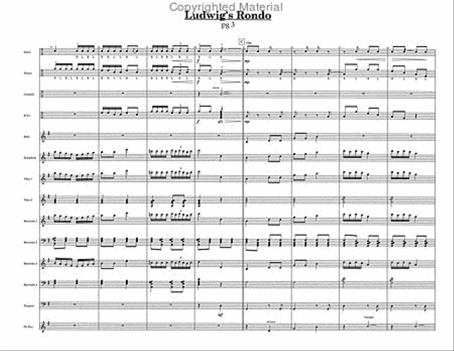 Ludwig's Rondo Percussion Ensemble scores gallery preview page 5
