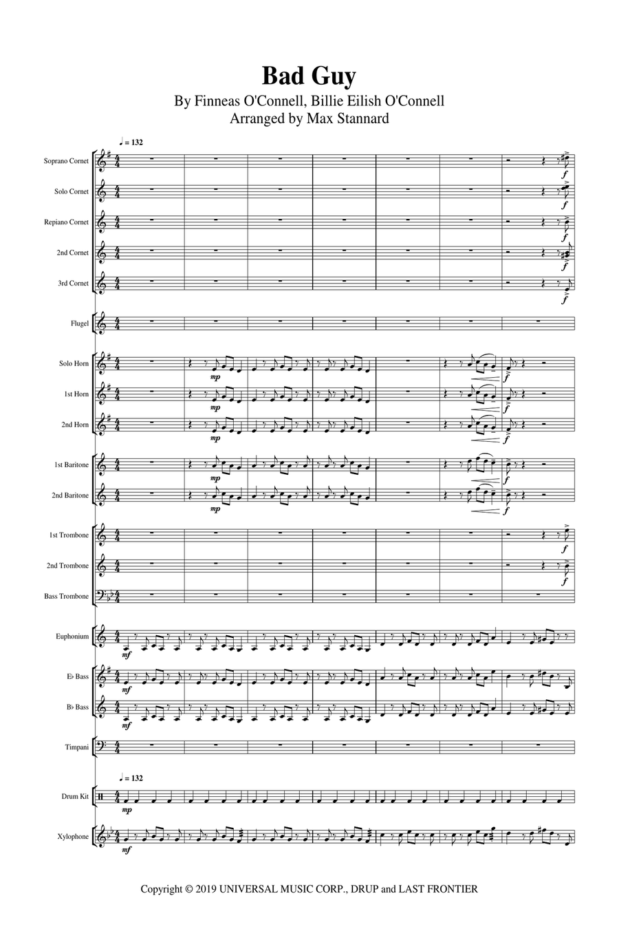 Bad Guy Brass Band scores gallery preview page 2