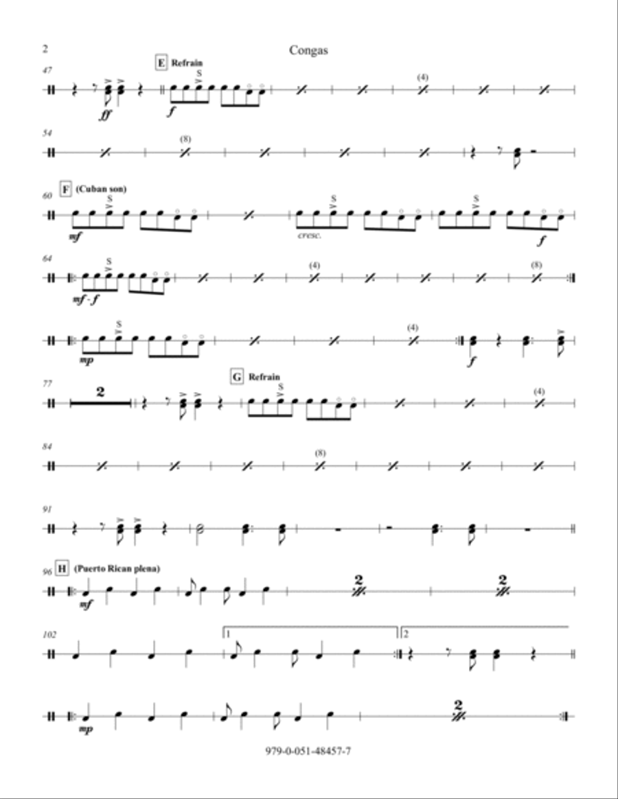Alma Caribe (Caribbean Soul) - Congas Choir scores gallery preview page 2