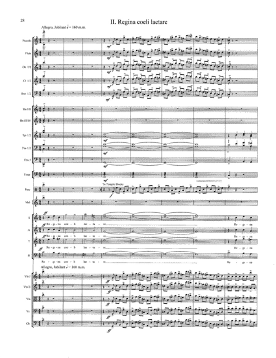 Regina Coeli (Study Score) Choir scores gallery preview page 8
