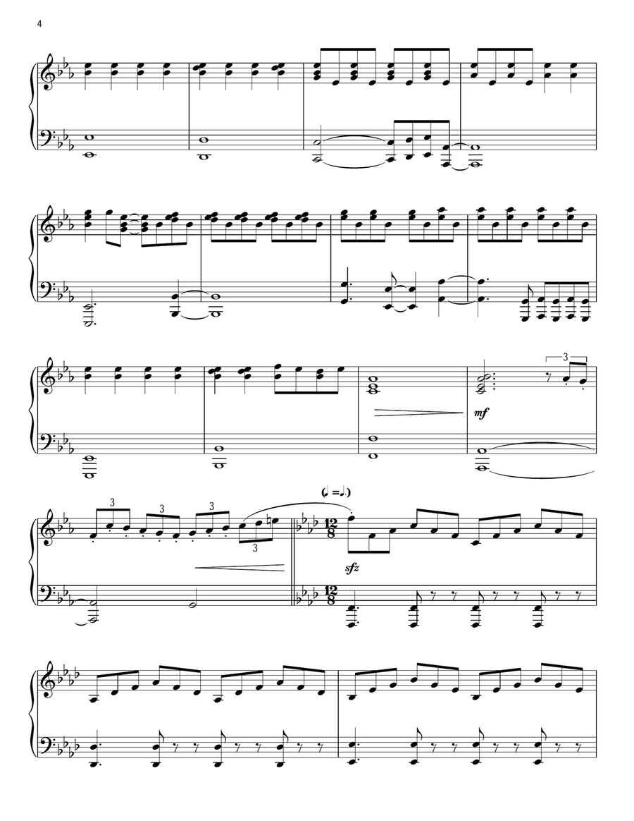 Let It Go (from Frozen) Piano Solo scores gallery preview page 4