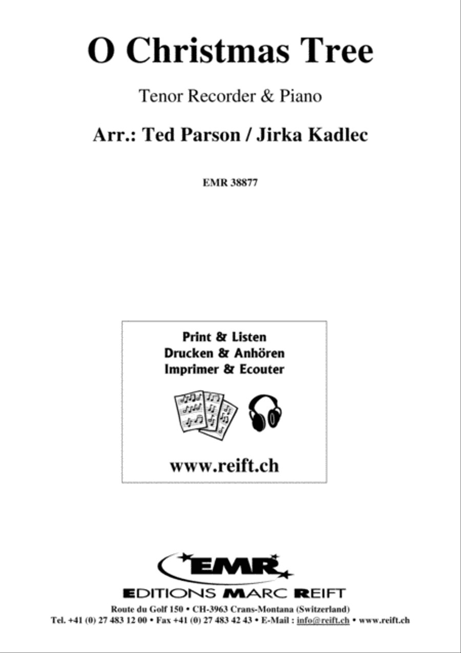 O Christmas Tree O Christmas Tree Tenor Recorder scores gallery preview page 1