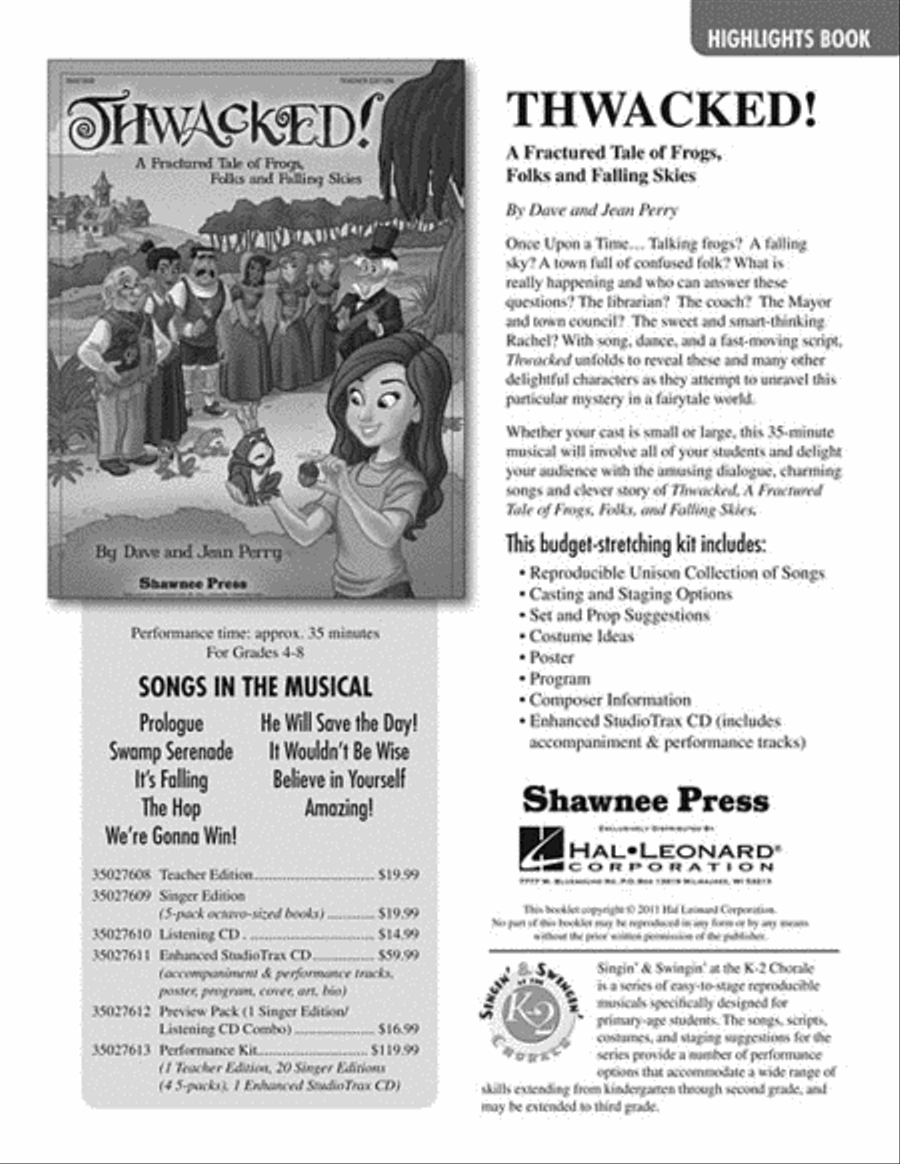 Thwacked! Thwacked! Choir scores gallery preview page 2