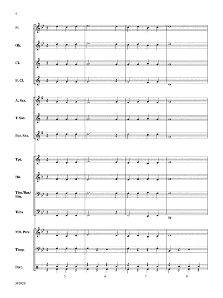 Finlandia: Score Concert Band scores gallery preview page 4
