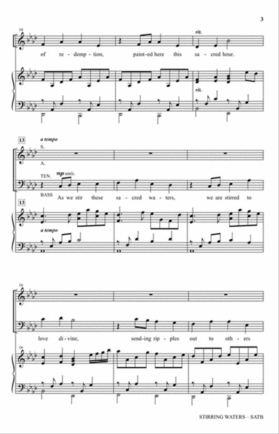 Stirring Waters 4-Part scores gallery preview page 3