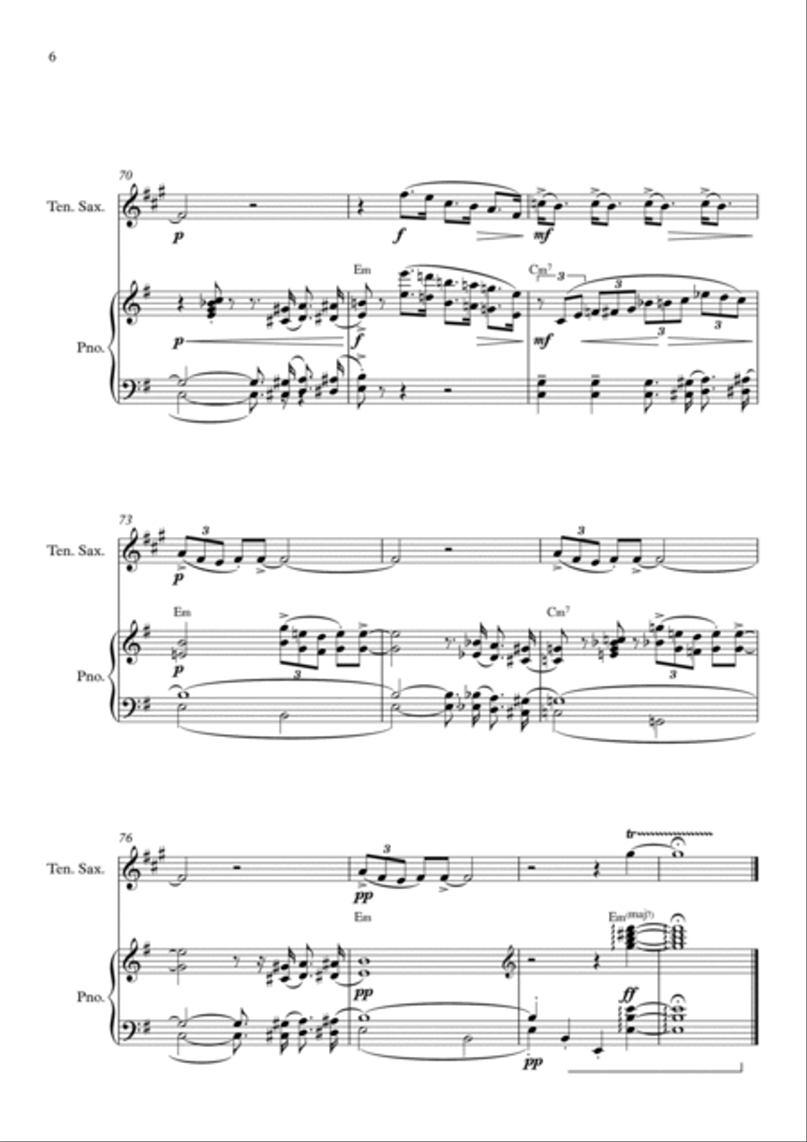 The Pink Panther Tenor Saxophone scores gallery preview page 6