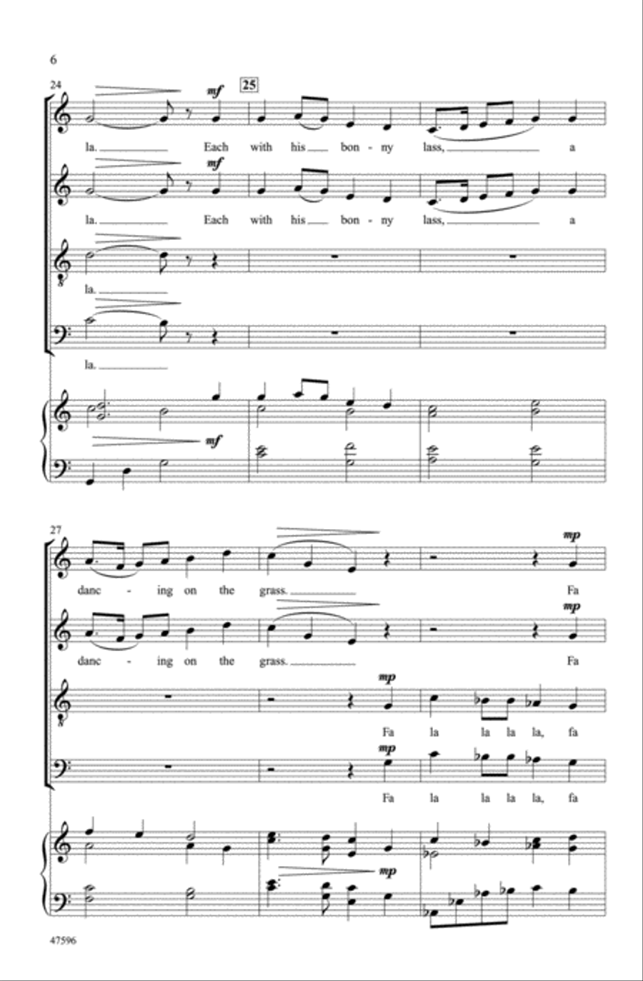 In the Pretty Springtime Choir scores gallery preview page 5