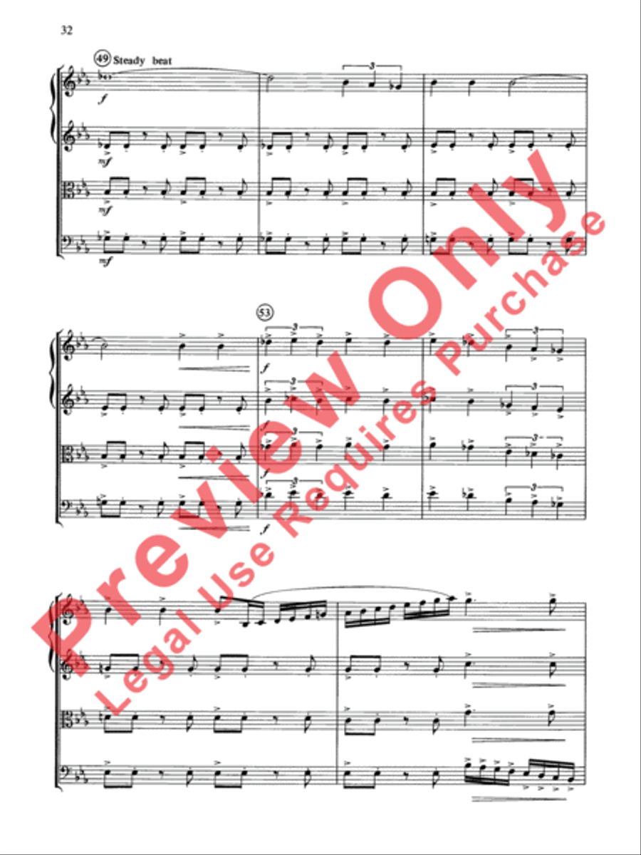 Cole Porter (Classic String Quartets) String Quartet scores gallery preview page 33