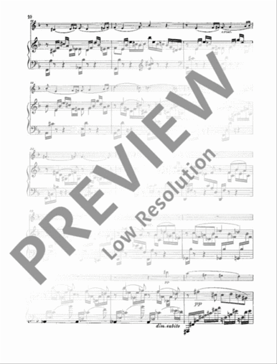Sonata A Major Violin Solo scores gallery preview page 11