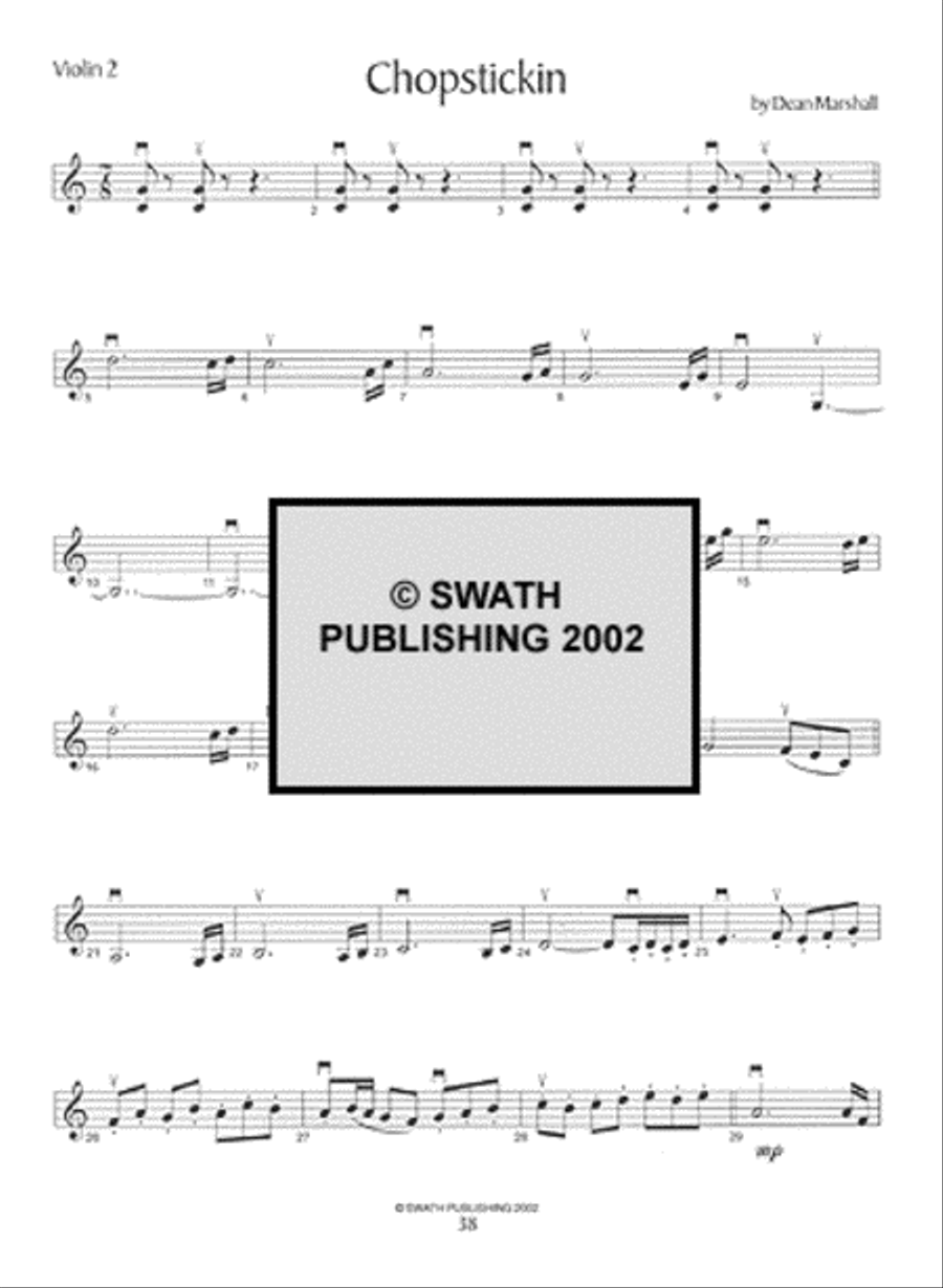 Barrage Volume 1 Violin scores gallery preview page 4