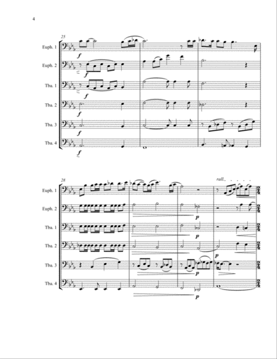 Bohemian Rhapsody Brass Ensemble scores gallery preview page 4