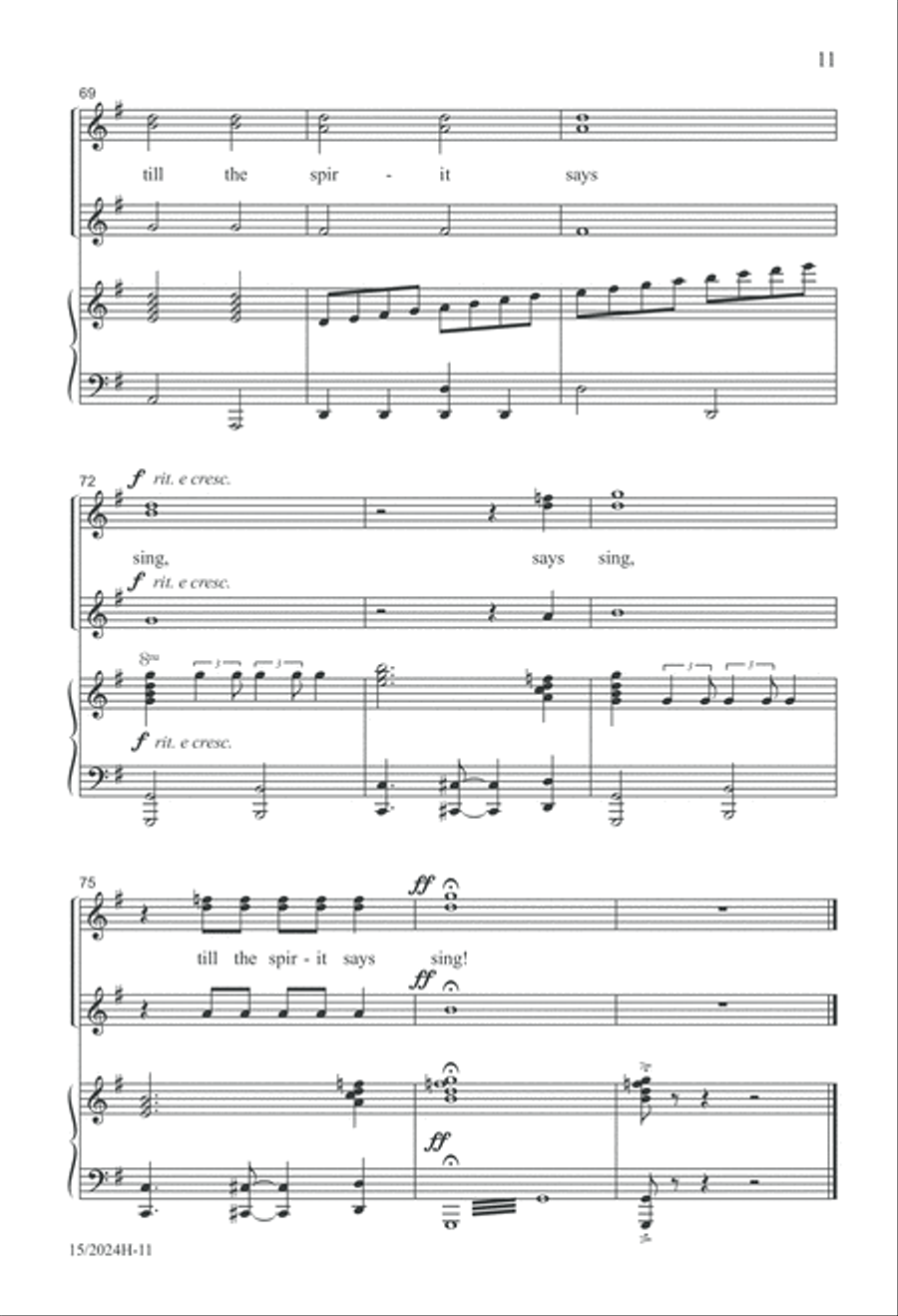 I'm Gonna Sing SSA scores gallery preview page 11