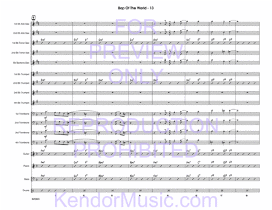 Bop Of The World Bop Of The World Jazz Ensemble scores gallery preview page 15