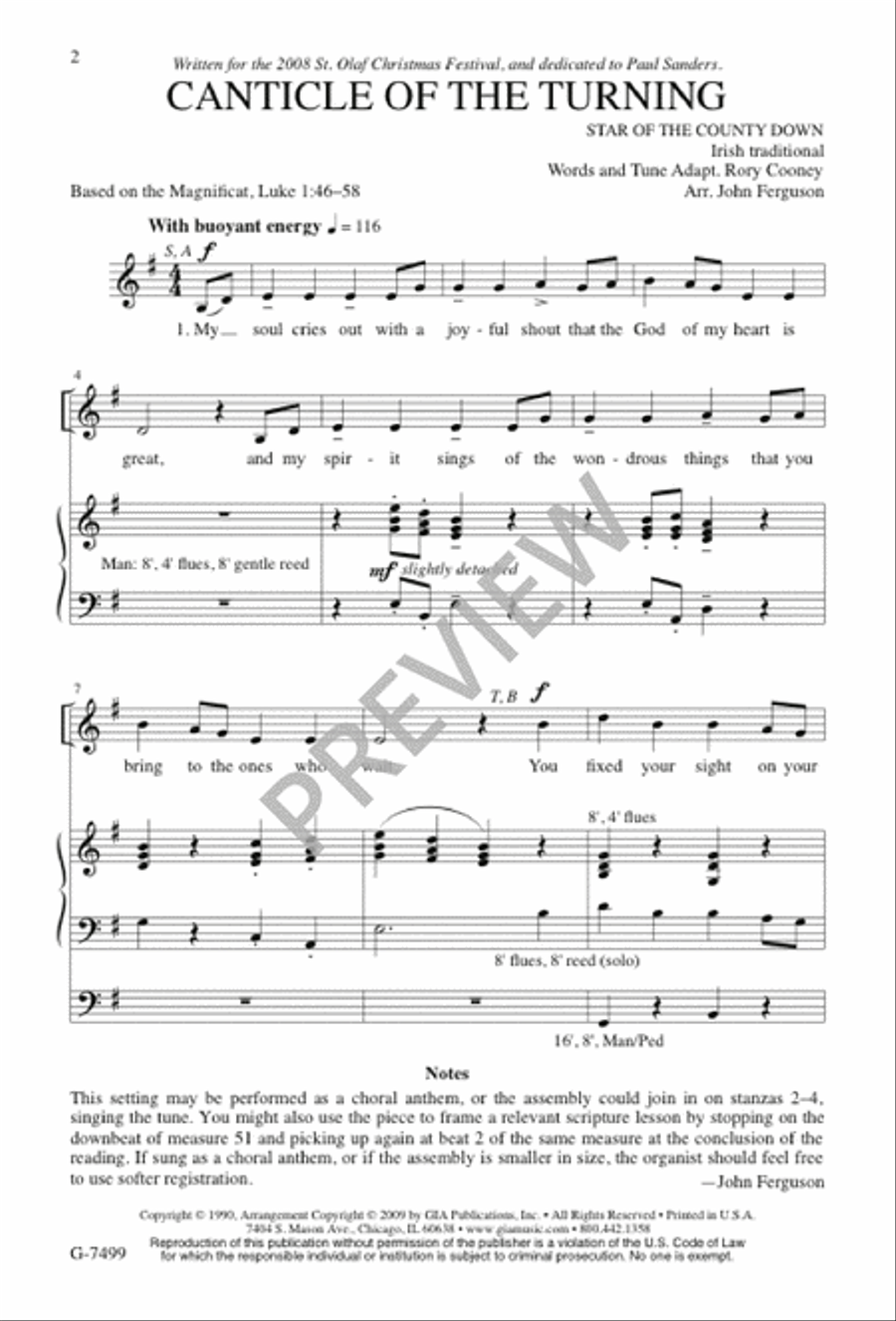 Canticle of the Turning 4-Part scores gallery preview page 2