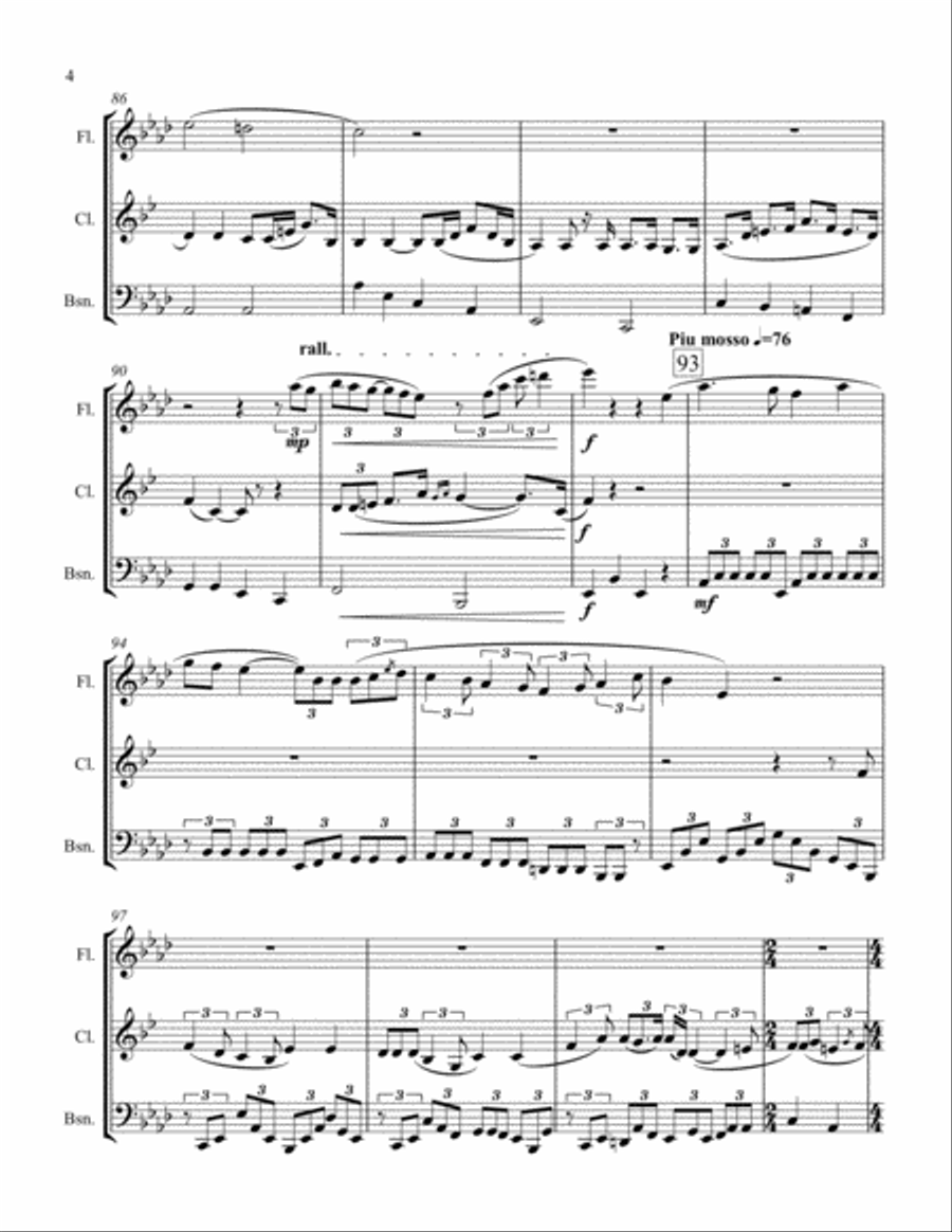 Scenes from La Bohéme for WW Trio Scenes from La Bohéme for WW Trio Woodwind Trio scores gallery preview page 4
