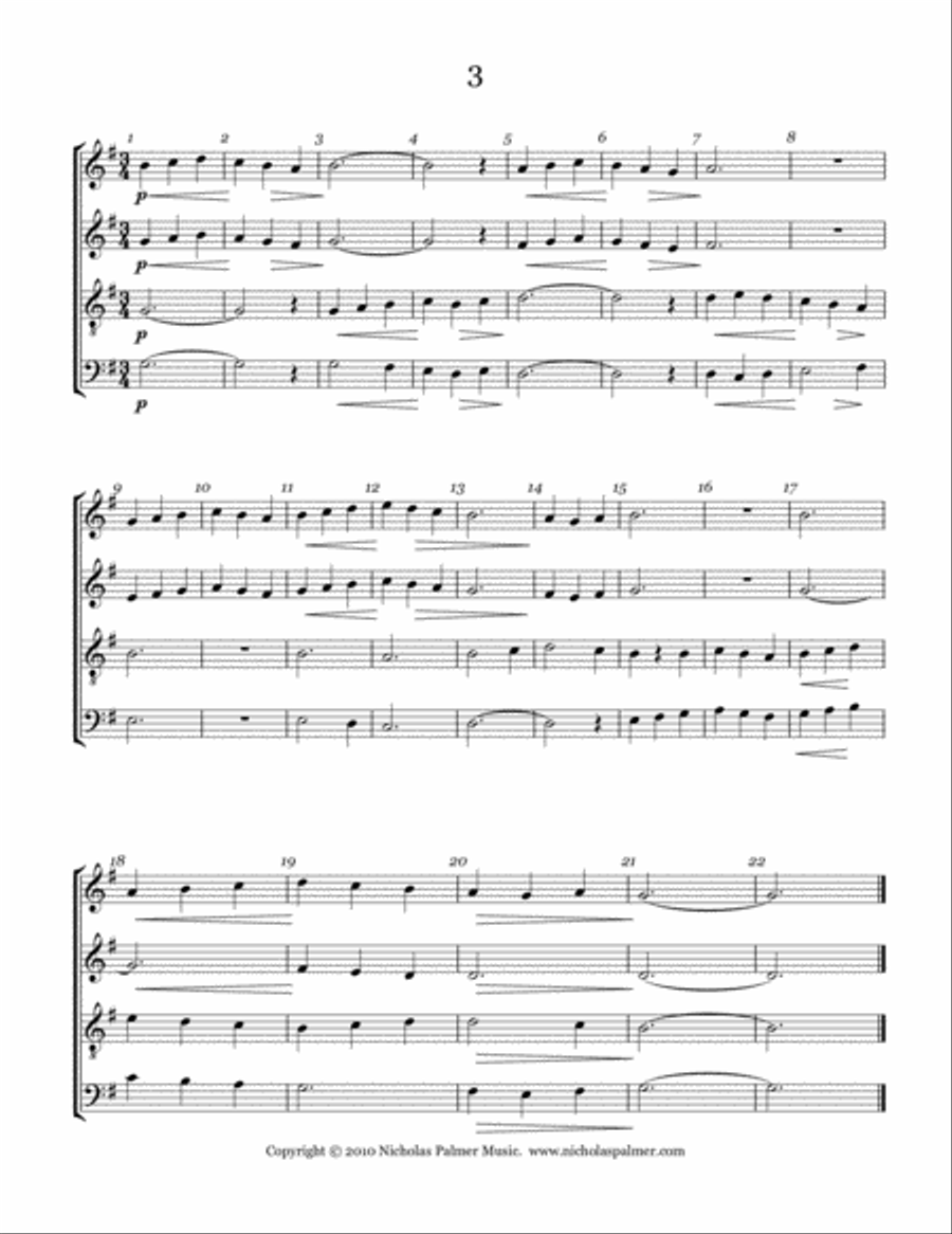 Sight-singing exercises - Volume 1 - SATB 4-Part scores gallery preview page 4
