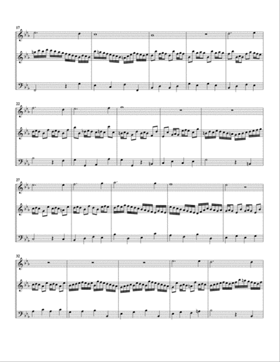 Jesus meine Zuversicht (arrangement for trumpet and organ) Small Ensemble scores gallery preview page 2