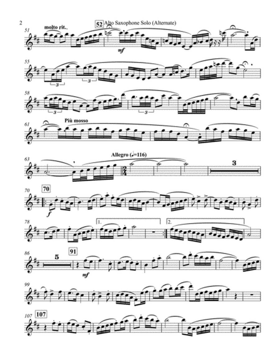 Concertino for Oboe: E-flat Alto Saxophone Solo (Alternate)
