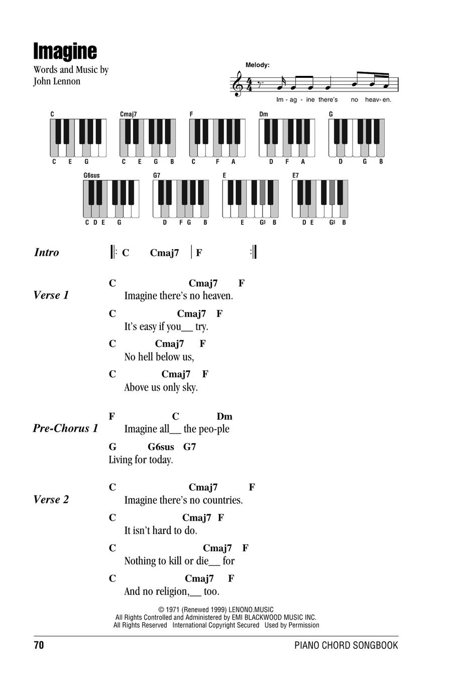 Imagine Piano scores gallery preview page 1