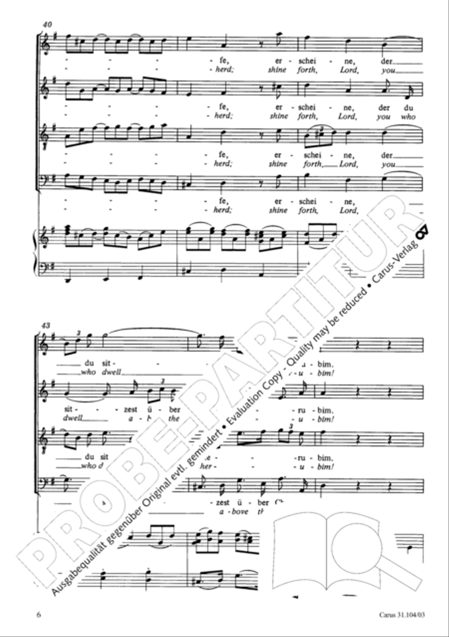 O shield of Israel, hear us (Du Hirte Israel, hore) TB scores gallery preview page 7