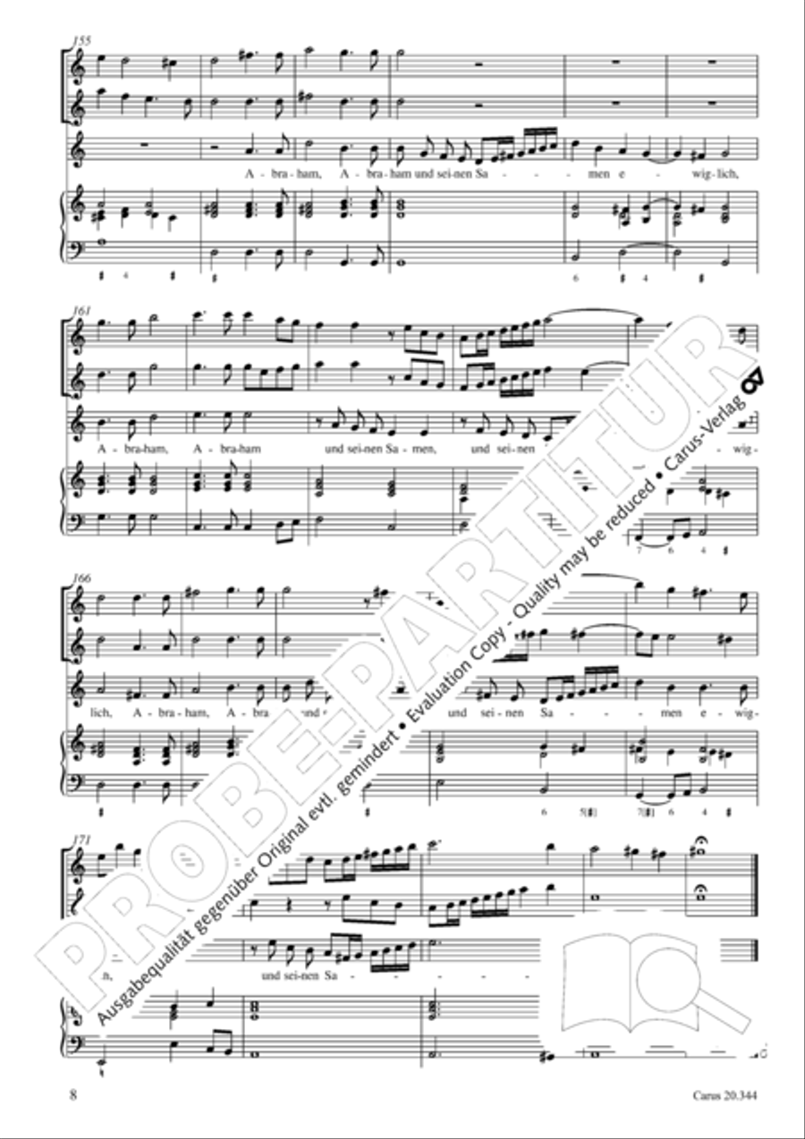 All my spirit exalts my Saviour (Meine Seele erhebt den Herren) Soprano Voice scores gallery preview page 9