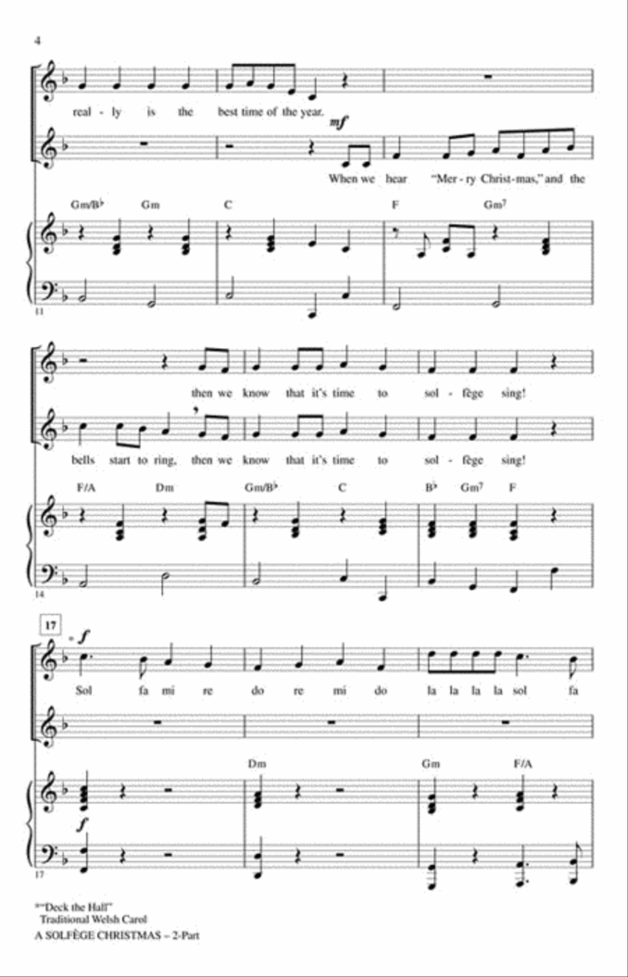 A Solfège Christmas Choir scores gallery preview page 3