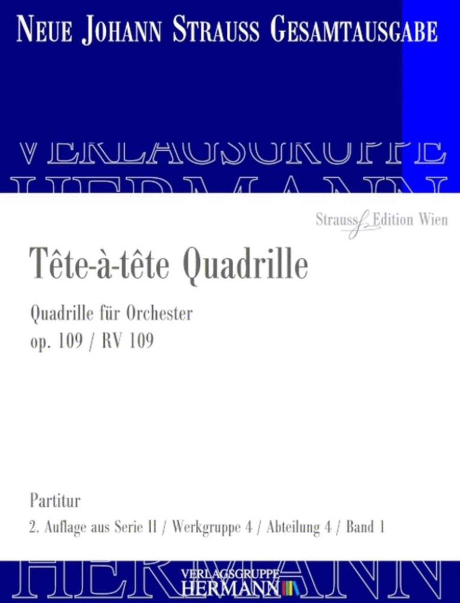 Tête-à-tête Quadrille Op. 109 RV 109