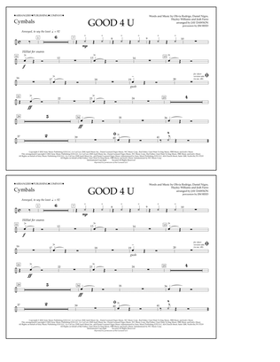 good 4 u (arr. Jay Dawson) - Cymbals