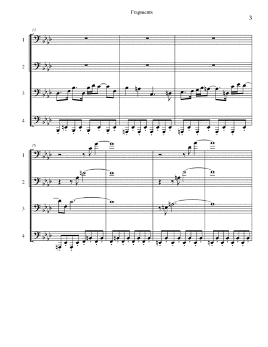 Fragments Fragments Brass Ensemble scores gallery preview page 3