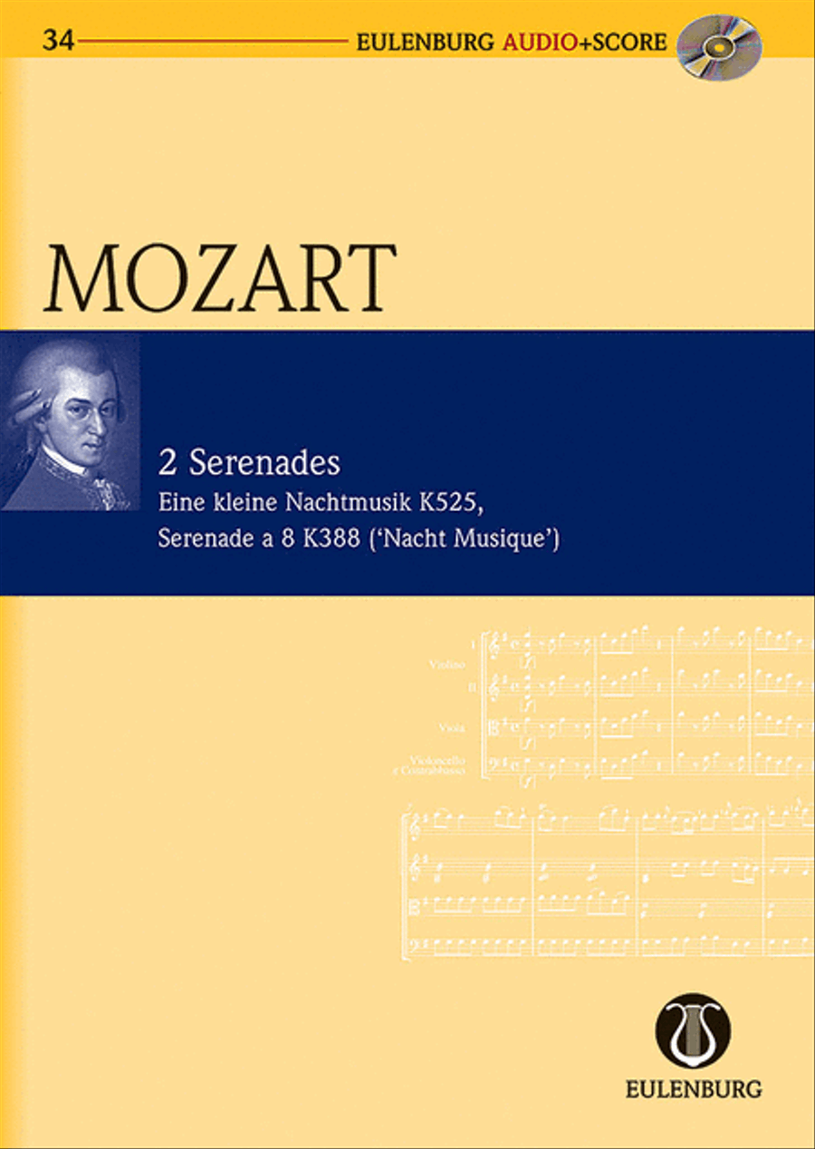 2 Serenades: KV 525/KV 388 Eine Kleine Nachtmusik/Serenade a 8 (Night Music) Orchestra scores gallery preview page 1