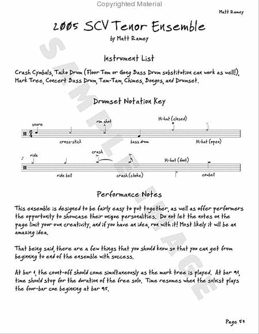 Violent Tenor Cream Drums scores gallery preview page 34