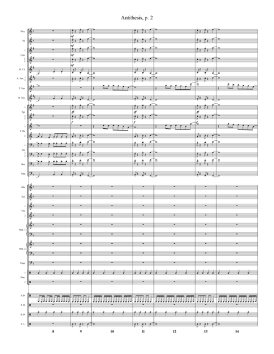 Antithesis Marching Band scores gallery preview page 2