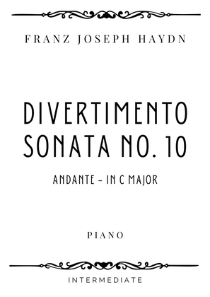 Book cover for Haydn - Andante from Divertimento (Sonata no. 10) in C Major - Intermediate