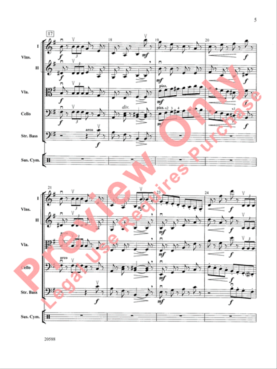 March of the Nutcracker String Orchestra scores gallery preview page 6