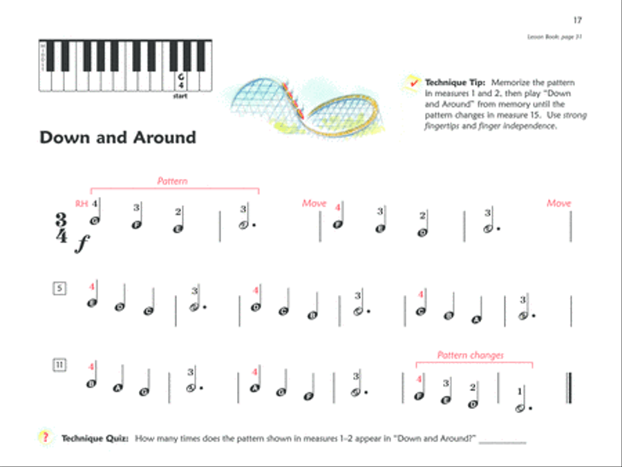 Premier Piano Course Technique, Book 1A