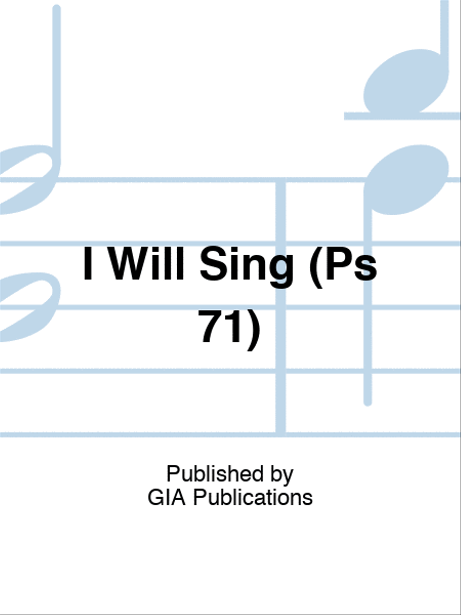 I Will Sing