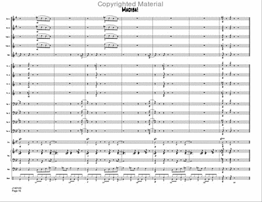 Madiba Jazz Ensemble scores gallery preview page 19