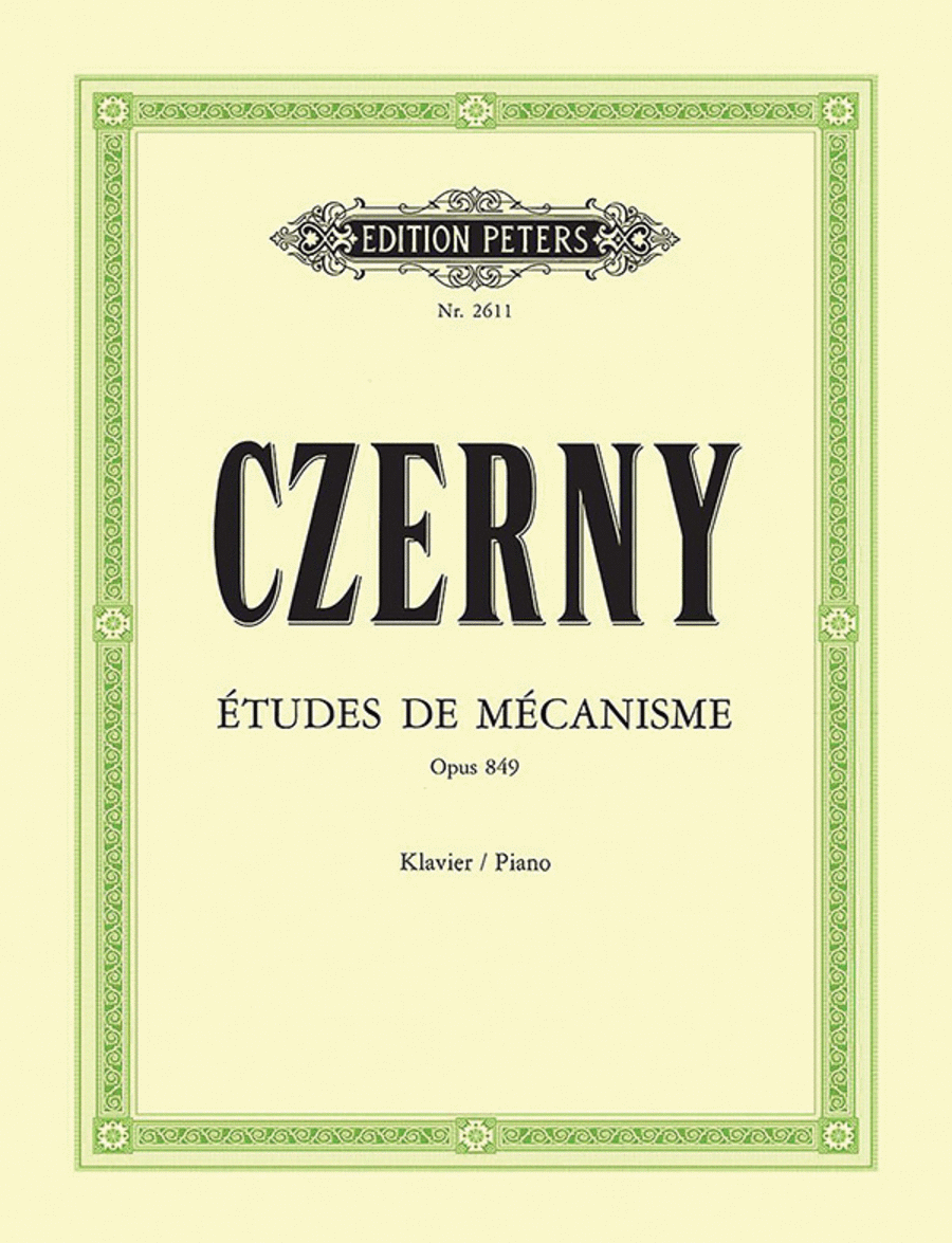30 Études de mécanisme (Preliminary School of Velocity) Op. 849 for Piano Piano scores gallery preview page 1