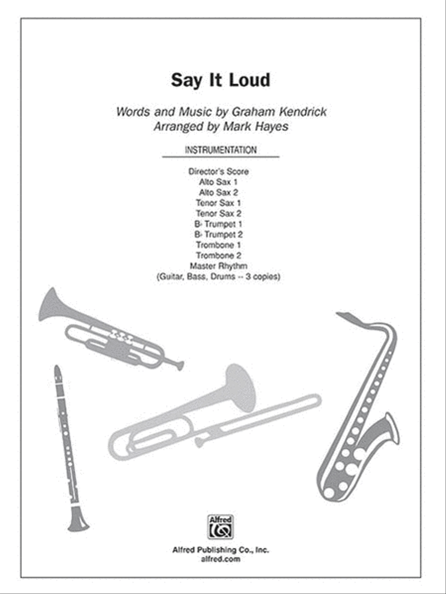 Say It Loud Say It Loud Choir scores gallery preview page 1