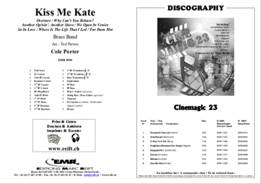 Kiss Me Kate Kiss Me Kate Brass Band scores gallery preview page 2