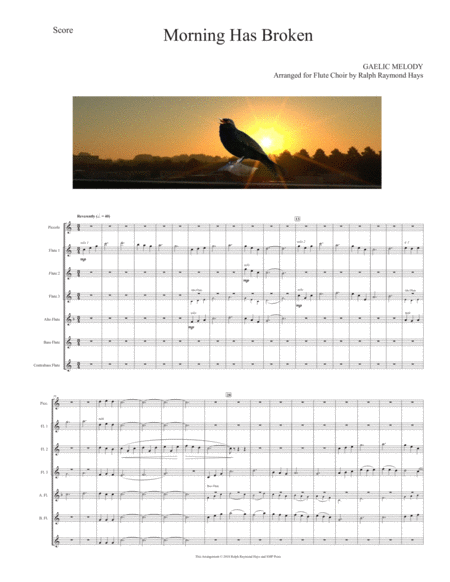 Morning Has Broken (for flute choir) image number null