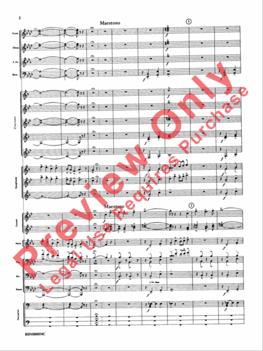 Symphonic Suite Concert Band scores gallery preview page 5